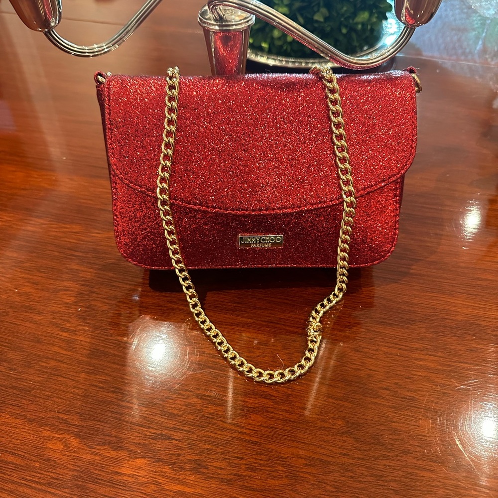 Like new Jimmy Choo glitter crossbody!